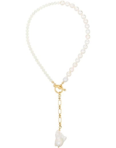 Rosalita gold-tone pearl necklace