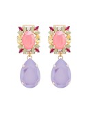 pear drop crystal earrings