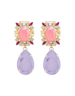 pear drop crystal earrings