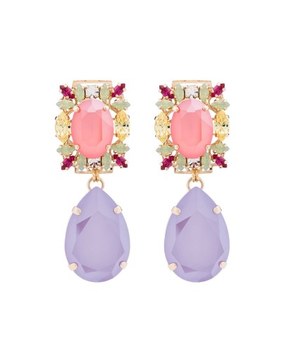 pear drop crystal earrings