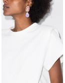 pear drop crystal earrings