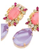 pear drop crystal earrings