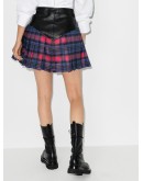 tartan mini skirt