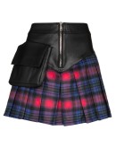 tartan mini skirt