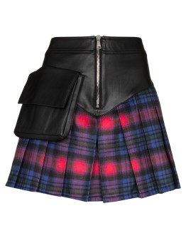 tartan mini skirt