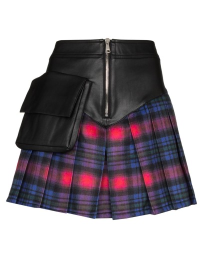 tartan mini skirt