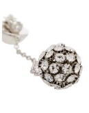 silver-tone crystal earrings