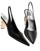 triangle point slingback pumps