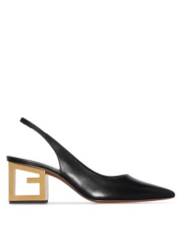 triangle point slingback pumps