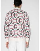 monogram intarsia knitted jumper