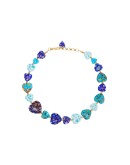 Higher Love gold-tone beaded necklace