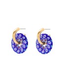 gold-plated hoop earrings