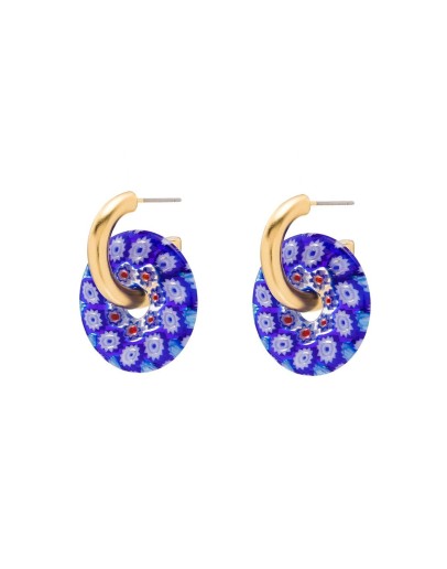 gold-plated hoop earrings