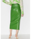 button detail pencil skirt