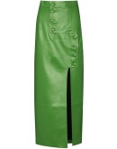 button detail pencil skirt