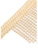 studded crystal fringe choker