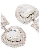 crystal-embellished heart-shape earrings