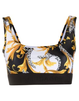baroque-print sports bra