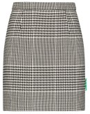houndstooth-check mini skirt