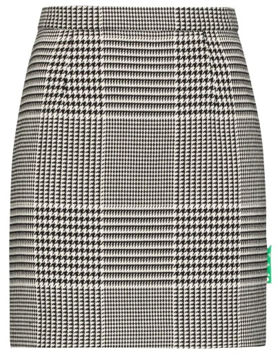 houndstooth-check mini skirt