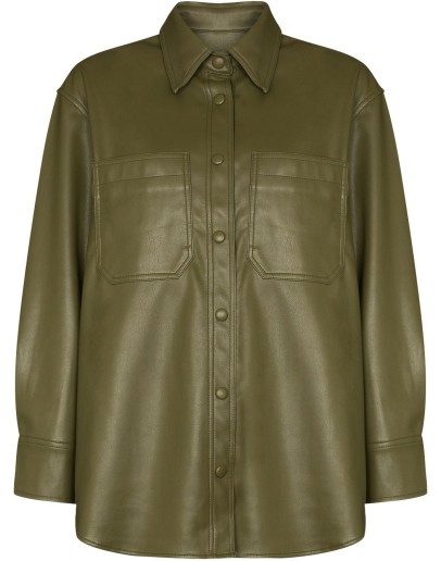 Yoyo vegan leather shirt