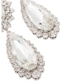 silver-tone crystal drop earrings