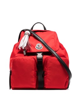 large Dauphine logo-patch backpack