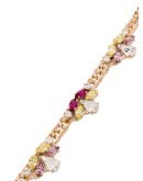 24kt gold-plated crystal flower necklace