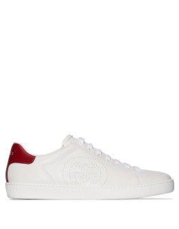 perforated logo sneakers