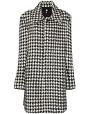 houndstooth embroidered coat