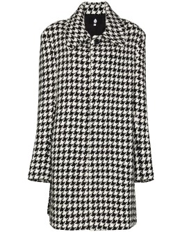 houndstooth embroidered coat
