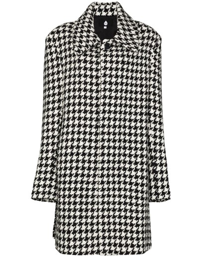 houndstooth embroidered coat