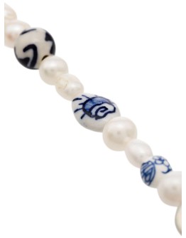 Aurora gold-tone pearl necklace