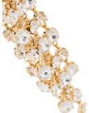 gold-tone crystal and pearl drop earrings