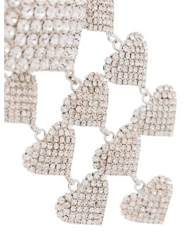 heart crystal earrings