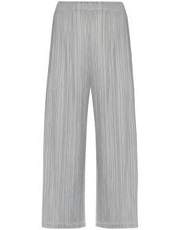 plissé cropped trousers