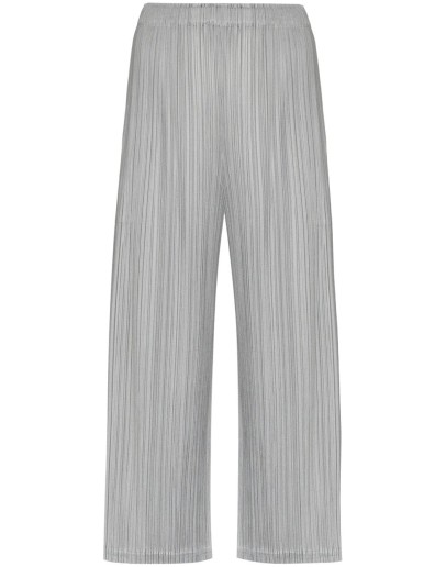 plissé cropped trousers