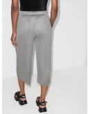 plissé cropped trousers