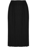plissé midi skirt