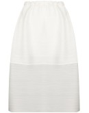 plissé pleated layered skirt