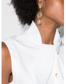 crystal knot drop earrings