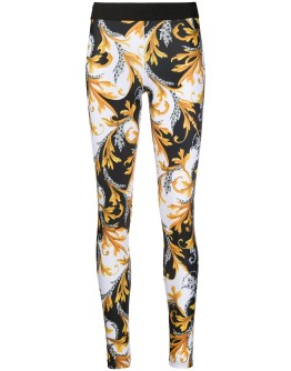 Baroque print workout leggings