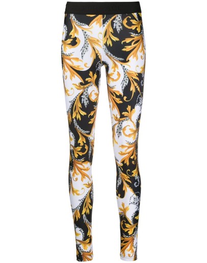 Baroque print workout leggings