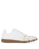 Replica paint splatter-effect low-top sneakers