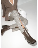 square-toe 60mm ankle boots