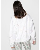 scribble-detail logo-print sweatshirt