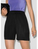 plissé shorts