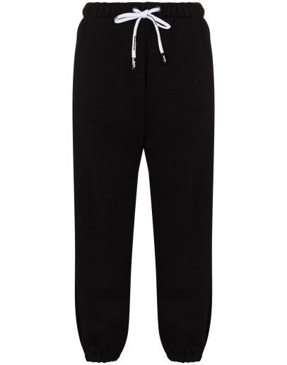 high rise drawstring track trousers