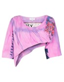 Cupcake tie-dye print top