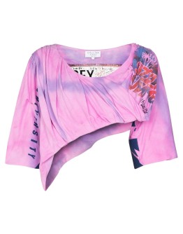 Cupcake tie-dye print top